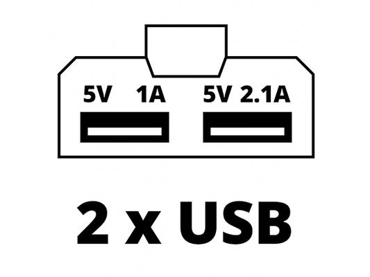 2 USB ports